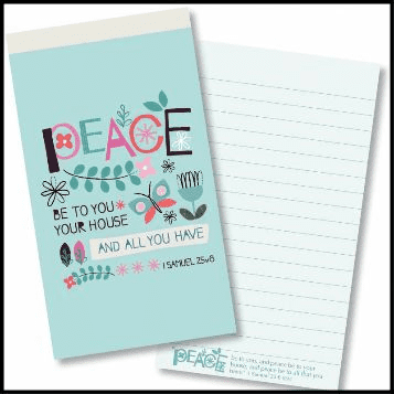 Peace be to You Jotter Notepad