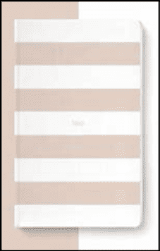 Spirit Stationery Striped A5 Notebook - Pink