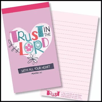 Trust in the Lord Jotter Notepad