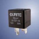 Durite 12V 30A mini 4-Pin Make / Break Relay with Sealed Resistor