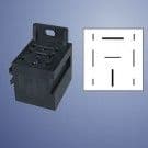 Durite bulkhead socket for controllers, flasher units and relays