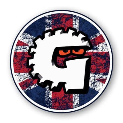 Gigglepin Union Jack Circle Sticker 60mm