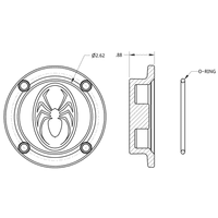 Pro Series Unit Bearing 45 Spline Drive Cover