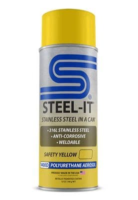 Steel-It Safety Yellow Polyurethane 12 oz Aerosol