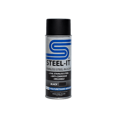 Steel-It Satin Black Polyurethane 12 oz Aerosol