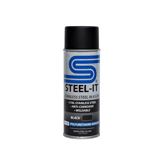 Steel-It Satin Black Polyurethane 12 oz Aerosol