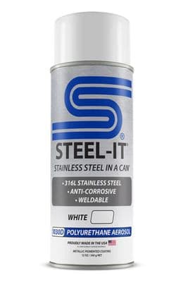 Steel-It White Polyurethane 12 oz Aerosol