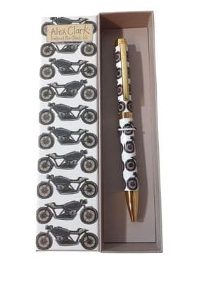 Alex Clark Classic Motorbike Ballpoint Pen with Gift Box Refillable Black Ink