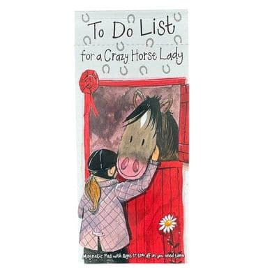Alex Clark Crazy Horse Lady Magnetic To Do List – 100 Tearable Pages