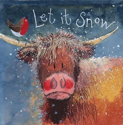 Alex Clark Pack of 5 Charity Christmas Cards, Let it Snow