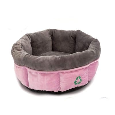 Ancol Donut Bed for Dogs in Pink 50cm, Dog Accessory