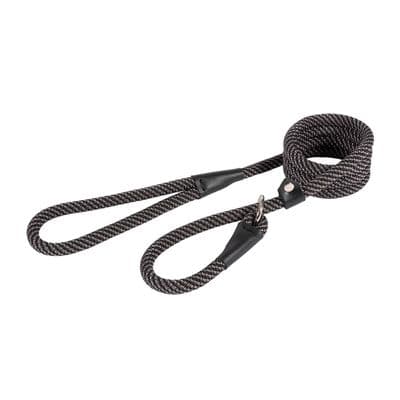 Ancol Extreme Mountain Rope Slip Lead Black 1.5m x 12mm