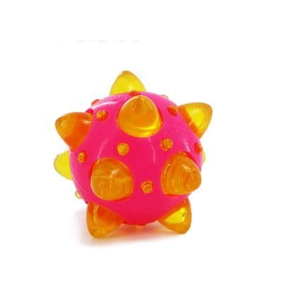 Ancol Flashing Star Ball Dog Toy 8cm Light Up Floating Fetch Ball