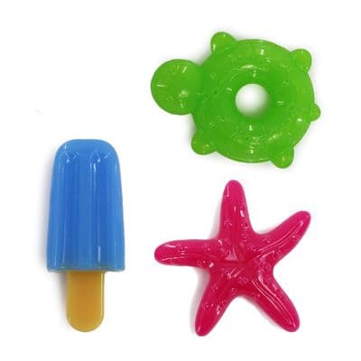 Ancol Ice Lolly Turtle & Starfish Dog Cooling Toys Freezable Summer Pet Toys