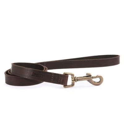 Ancol Latigo Leather Lead Havana 100cm x 1.9cm, Dog Accessory