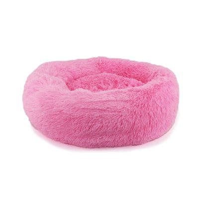 Ancol Pink Super Plush Donut Bed 70cm x 70cm, Dog Accessory