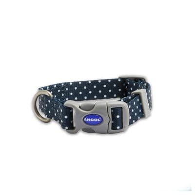 Ancol Polka Dot Patterned Collar Size Small, Dog Accessory