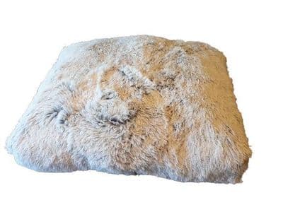 Ancol Slate Grey Super Plush Dog Mattress 75x60cm | Calming Soft Pet Bed UK