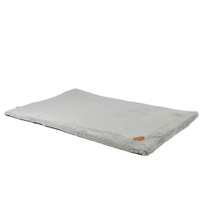 Ancol Sleepy Paws Flat Dog Bed Pad Grey 122x76cm XXL | Soft Crate & Car Cushion UK Made