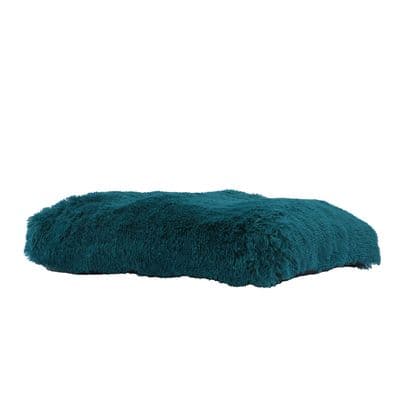 Ancol Teal Super Plush Dog Mattress 75x60cm | Soft Calming Pet Bed UK