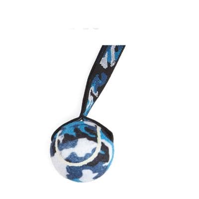 Ancol Tennis Ball With Strap Dog Toy 29cm Throw & Fetch Camouflage Ball