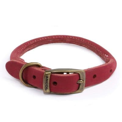 Ancol Timberwolf Round Collar Raspberry 28-36cm Size 3, Dog Accessory