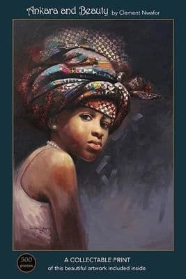 Ankara and Beauty by Clement Nwafor, 500 piece Art & Fable Premium Quality Jigsaw Puzzle