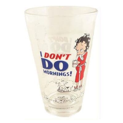 Betty Boop, I Don't Do Mornings Half Pint Glass