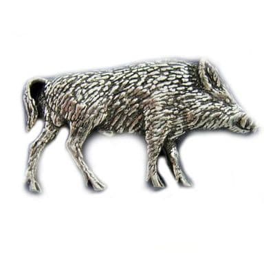 Boar Pewter Pin Badge