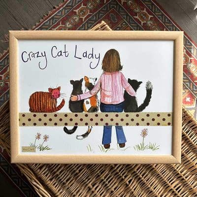 Cat Lady Lap Tray by Alex Clark