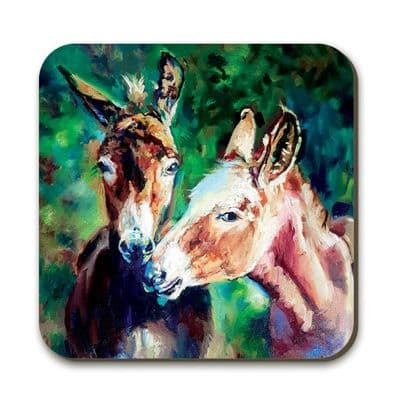 Cheeky Faces Coaster by Sue Gardner