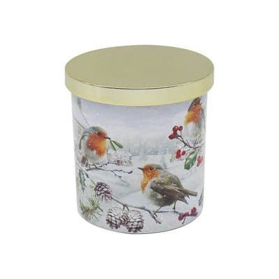 Christmas Robin Christmas Tree & Eucalyptus Hand Poured Soy Wax Candle