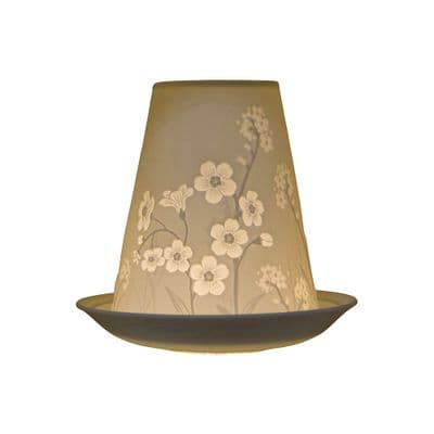 Chrysanthemum Nordic Lights Candle Shade and Plate