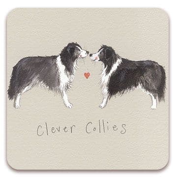 Clever Collies Corked Backed Coaster
