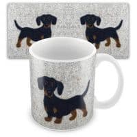 Dachshund Ceramic Earthenware Mug by Sharon Salt