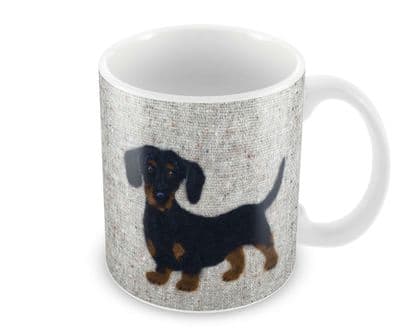 Dachshund Ceramic Earthenware Mug by Sharon Salt