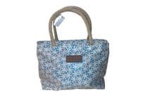 Daisies Pale Blue Wipe able Bag by Equilibrium