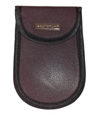 Dark Brown RFID Car Key Signal Blocker Pouch – Anti-Theft Faraday Key Protector