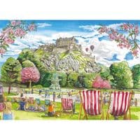 Edinburgh Jigsaw 2x500 Piece – Victoria Street & Princes Street Gardens | Gibsons