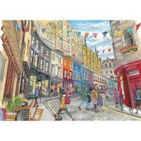 Edinburgh Jigsaw 2x500 Piece – Victoria Street & Princes Street Gardens | Gibsons