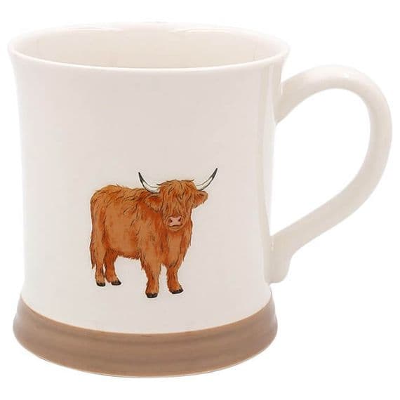 Embossed Highland Cow Mug, Country Life
