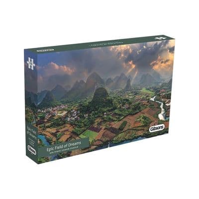 Epic Field of Dreams 636-Piece Panoramic Jigsaw Puzzle by Neil Dankoff – Gibsons Premium Puzzle