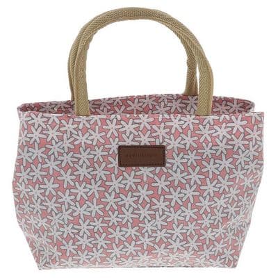 Equilibrium Daisies Pink Wipeable Bag – Floral Everyday Shopping & Tote Bag