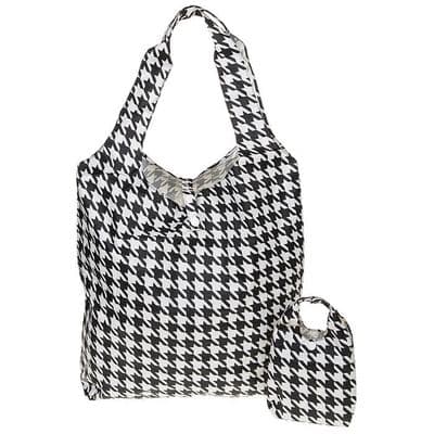 Equilibrium Handybag Hounds Tooth in Black