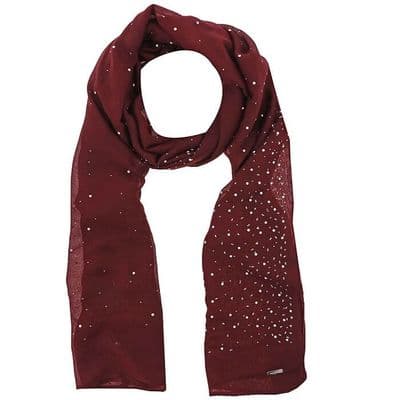 Equilibrium Starry Night Red Scarf (180×70cm) – Beautiful Boxed Christmas Gift