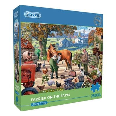 Farrier on the Farm by Steve Crisp 250XL Extra Large Piece Gibsons Jigsaw