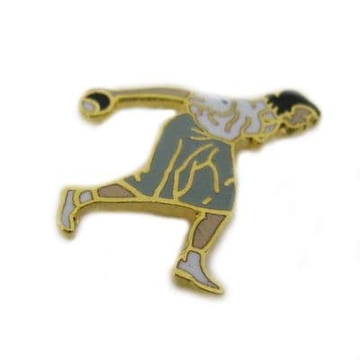 Female Bowler Pin Badge