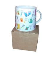 Garden Tools Mug by Wendy Jones-Blackett