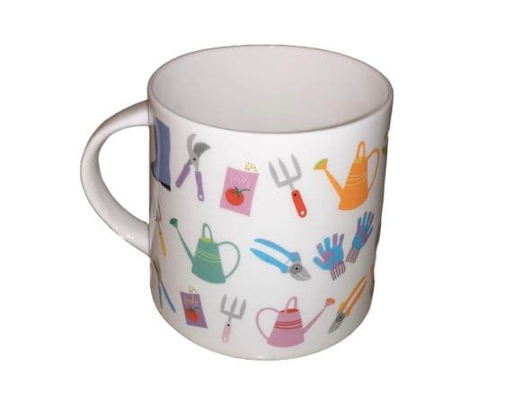 Garden Tools Mug by Wendy Jones-Blackett