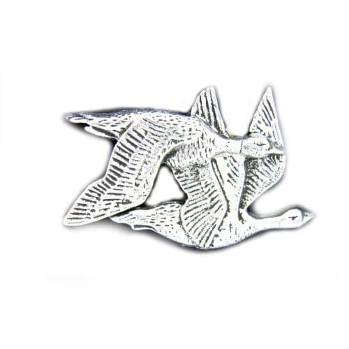 Geese Pewter Pin Badge